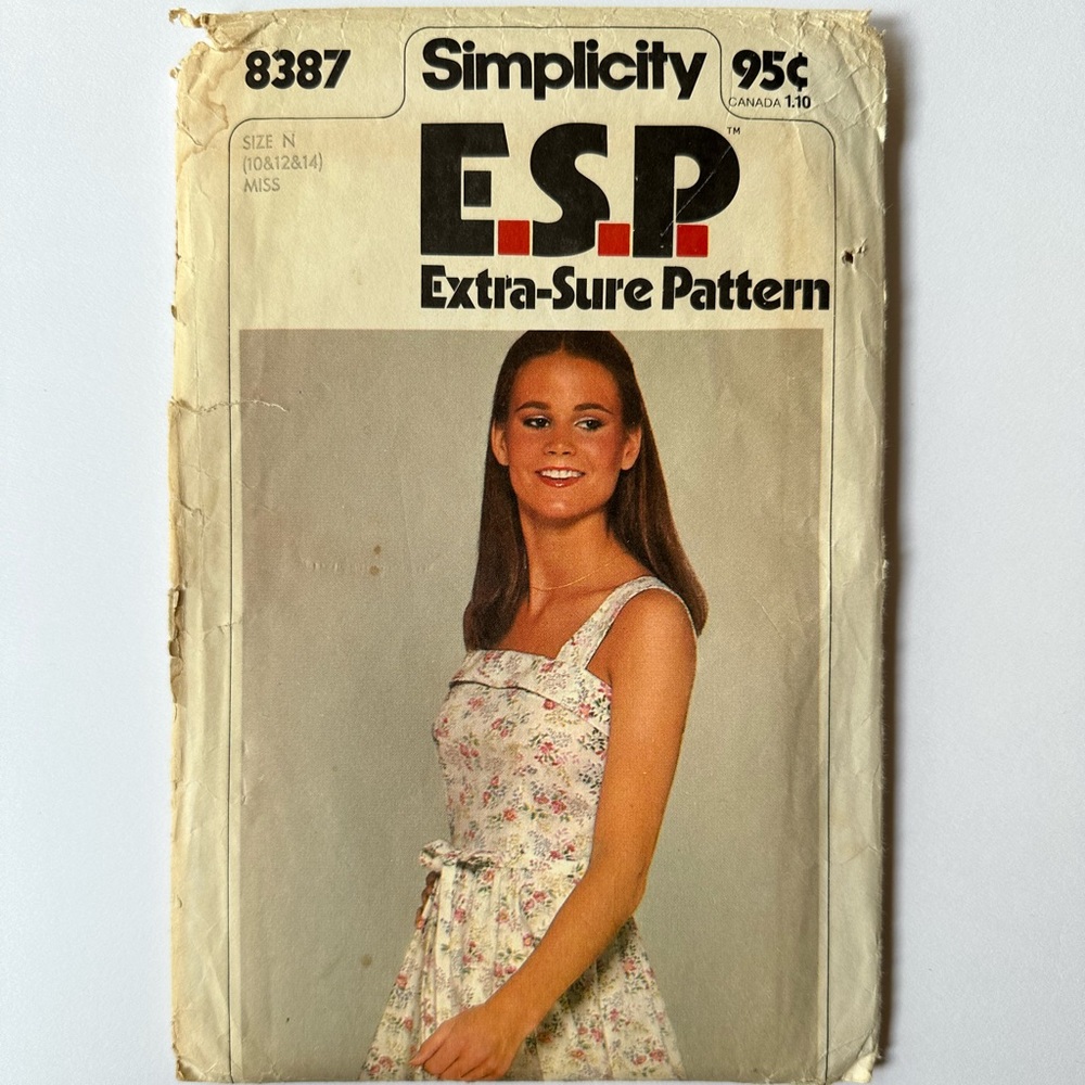 Simpicity ESP 8387 70s dress pattern